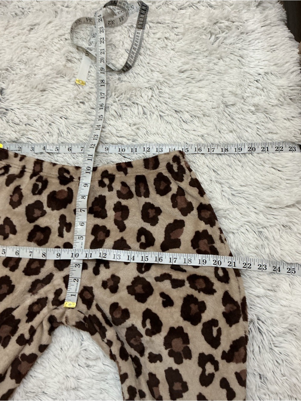 Joyspun Leopard Print Plush Fleece Pajama Lounge Set Size Small (4-6) Cozy Soft - Picture 14 of 14